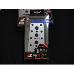 ครอบแป้นเหยียบ ที่พักเท้า เกียร์ธรรมดา กระปุก ออโต้ โลหะ ลาย F1 TYPE R RACING SPORT V.1